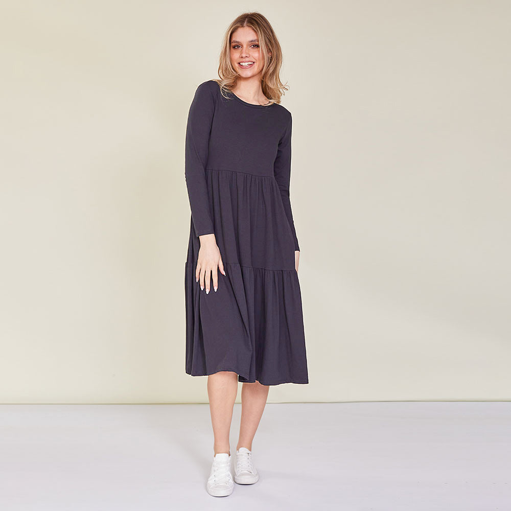 Amber Dress (Black) - The Casual Company