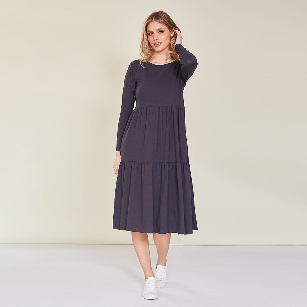 Amber Dress (Black) - The Casual Company