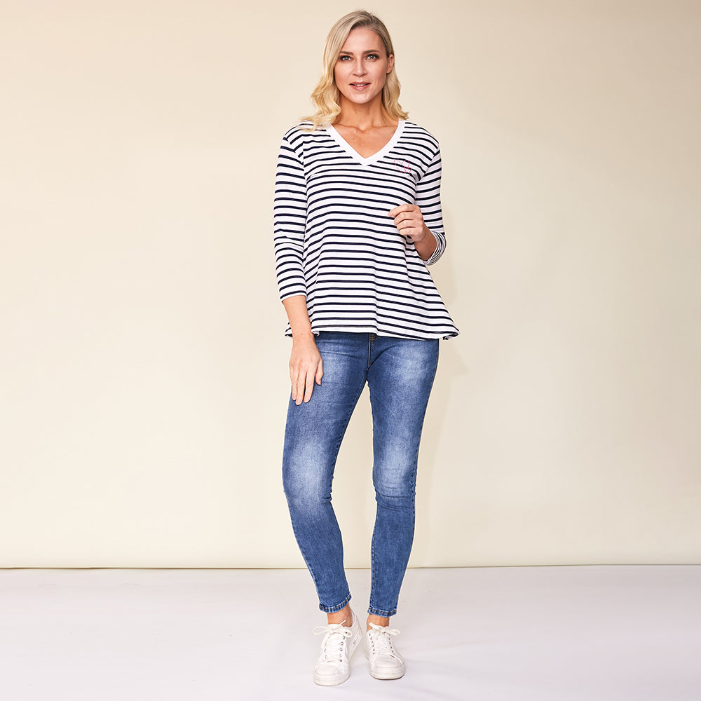 Cara Top (Navy)