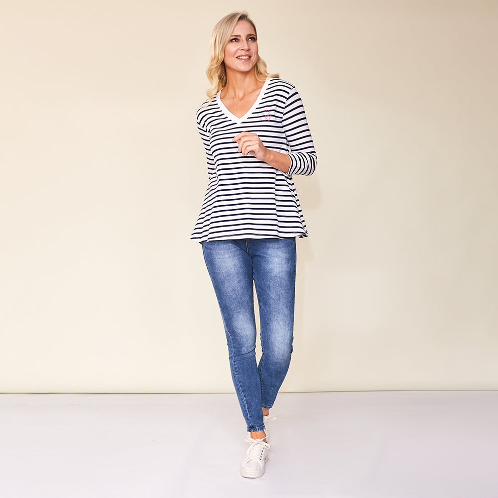 Cara Top (Navy)