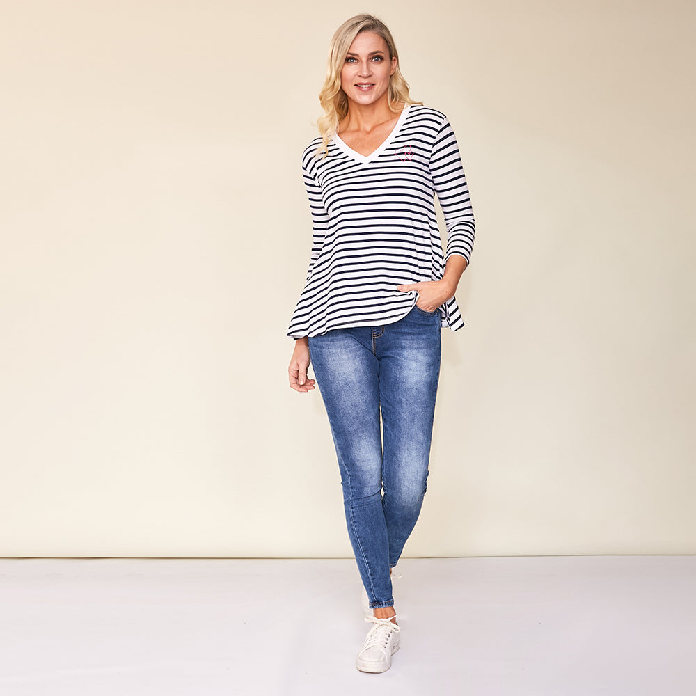 Cara Top (Navy)