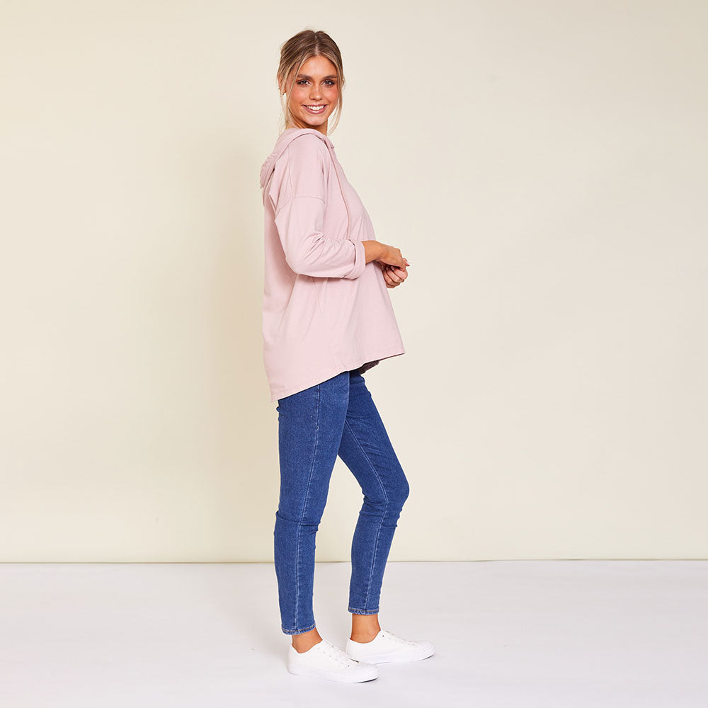 Barker Hoody (Pearl Pink) - The Casual Company