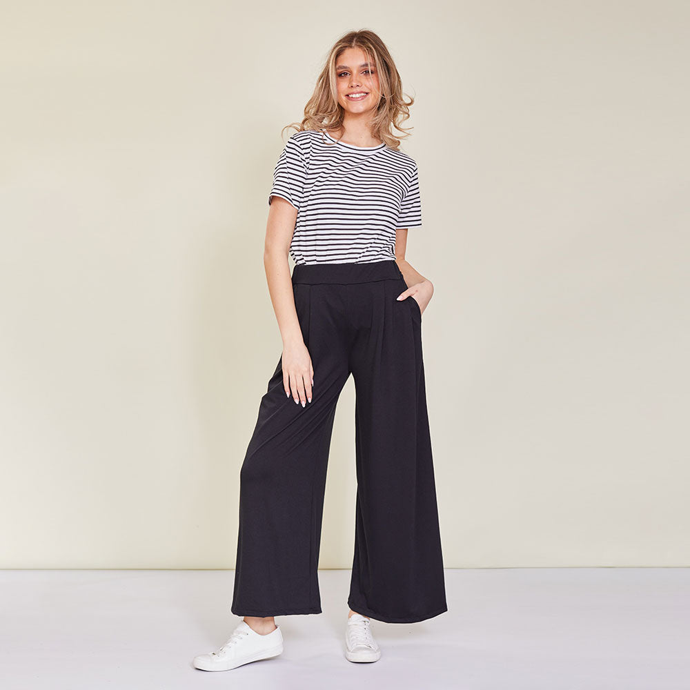 Bella trousers (Black) - The Casual Company