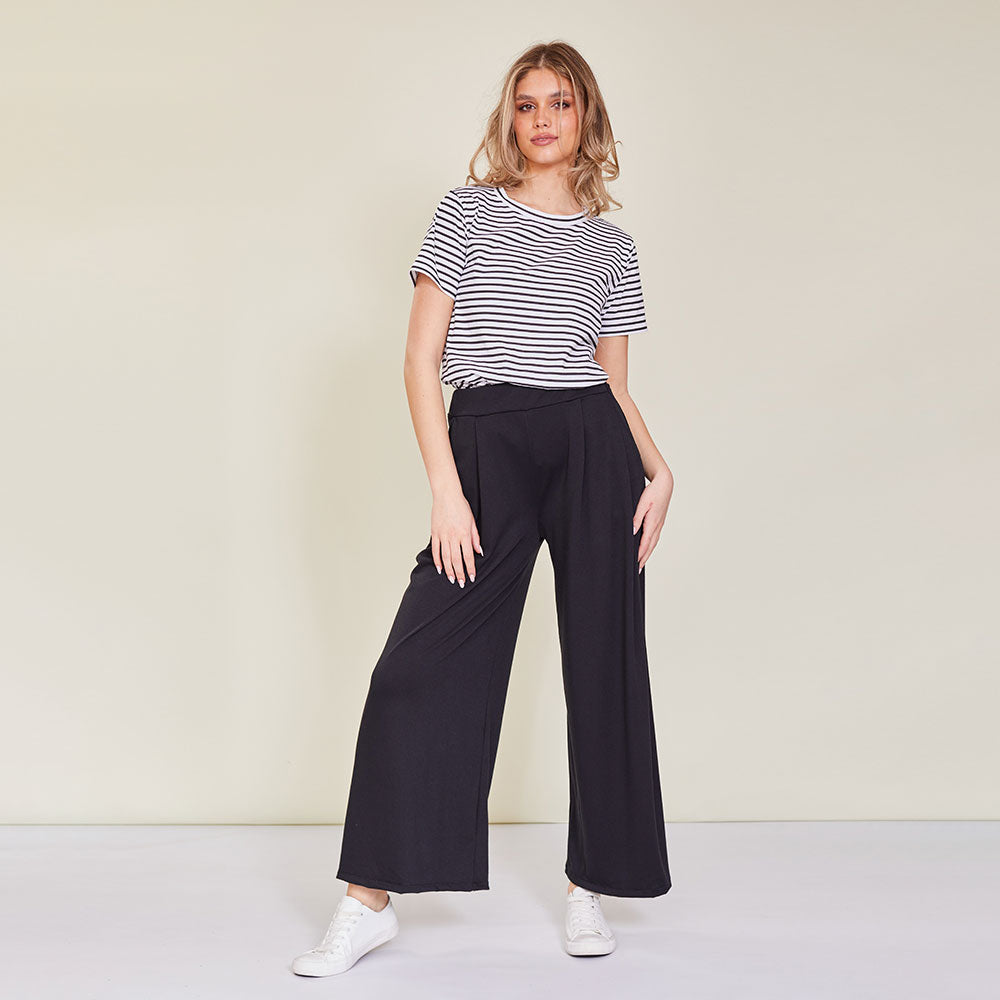 Bella trousers (Black) - The Casual Company