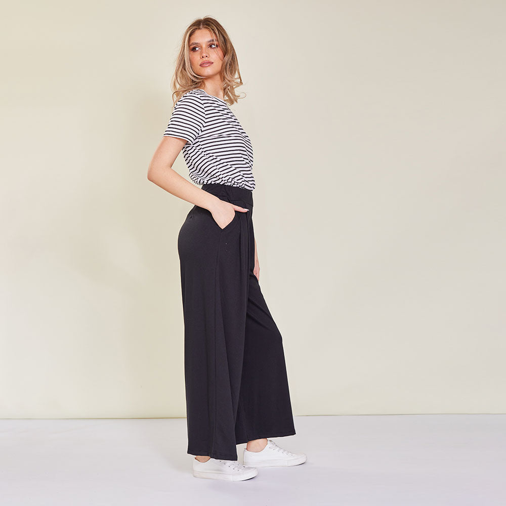 Bella trousers (Black) - The Casual Company