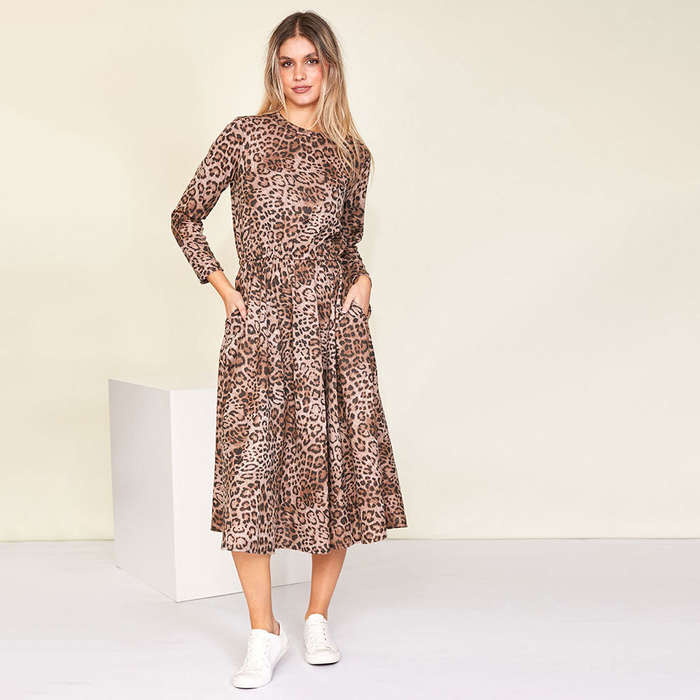 Annie Dress (Leopard) - The Casual Company