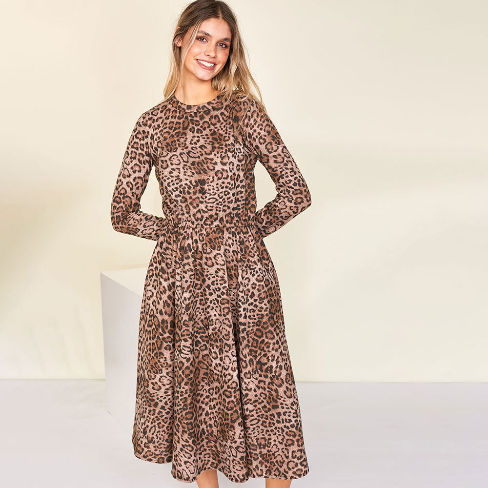 Annie Dress (Leopard) - The Casual Company