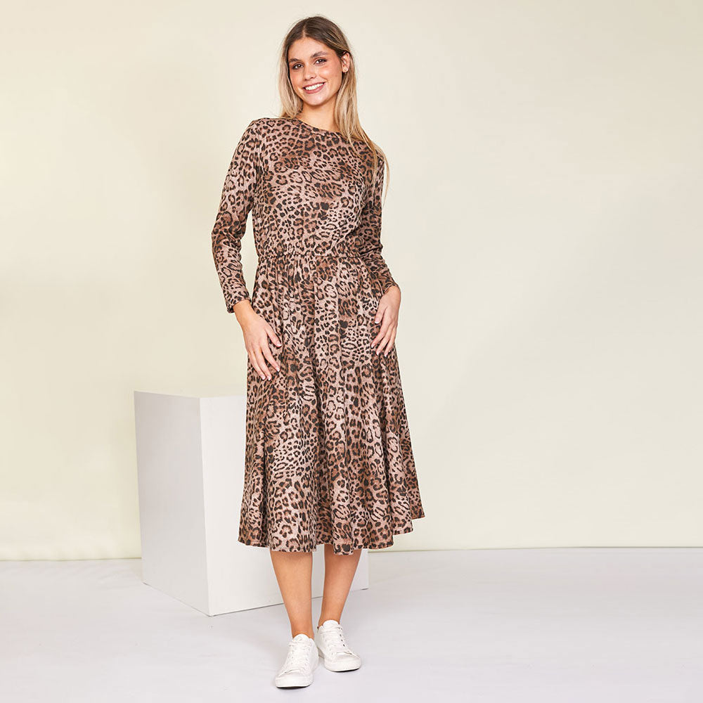 Annie Dress (Leopard) - The Casual Company