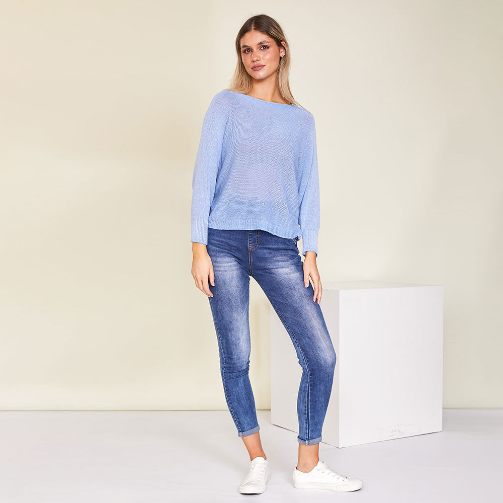 Bari Top (Blue) - The Casual Company