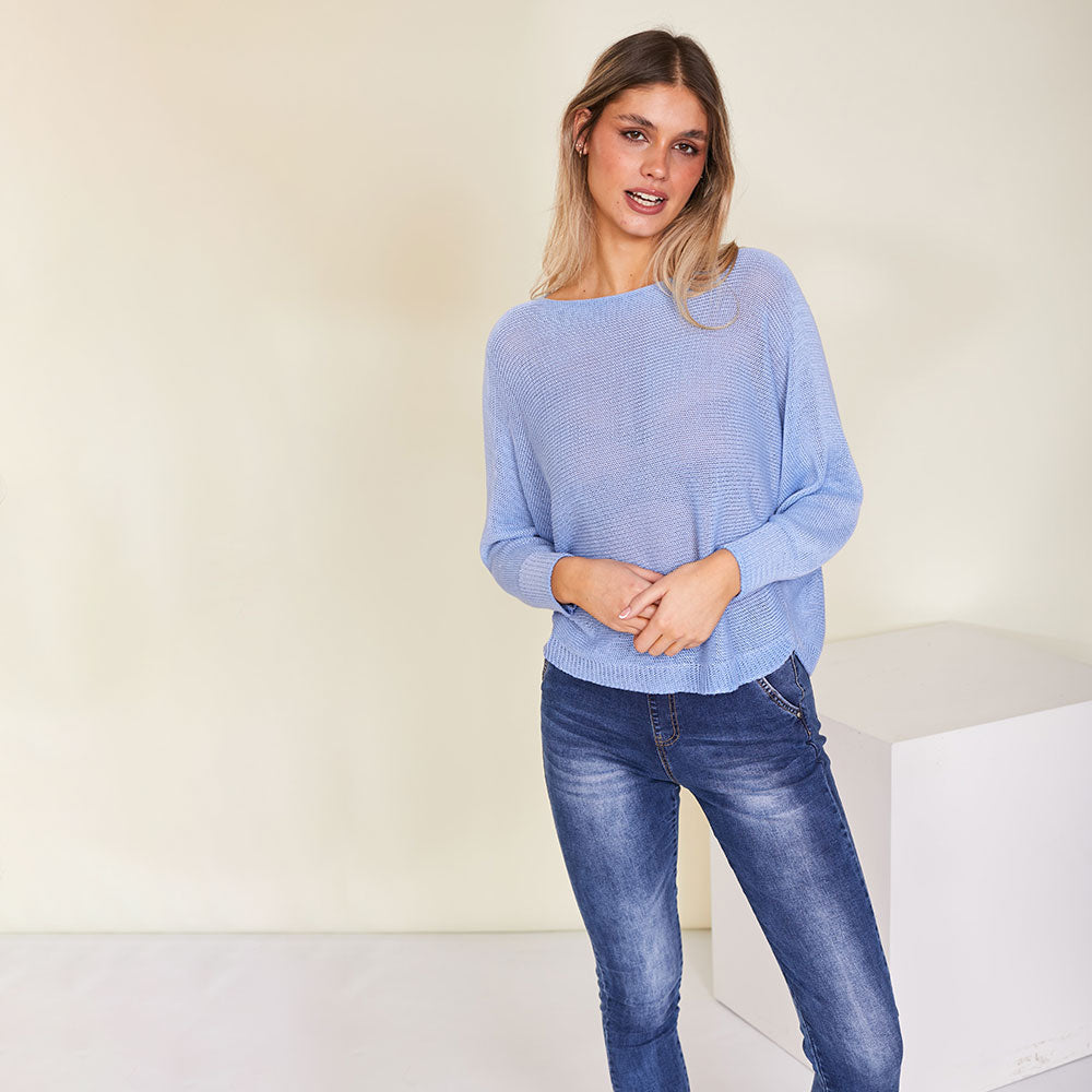 Bari Top (Blue) - The Casual Company