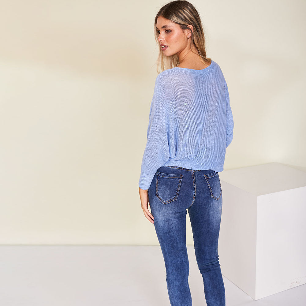 Bari Top (Blue) - The Casual Company