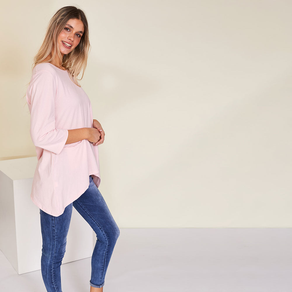 Andrea Top (Pink) - The Casual Company
