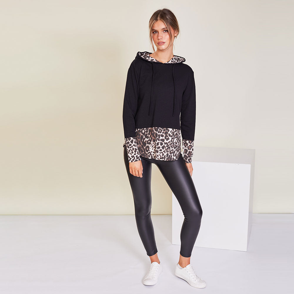 Lara Hoody (Black Leopard)