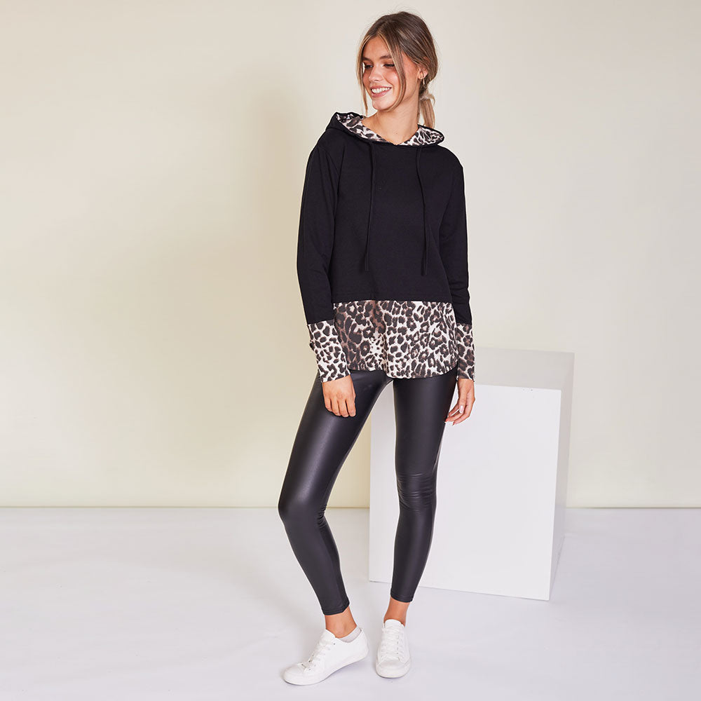 Lara Hoody (Black Leopard)