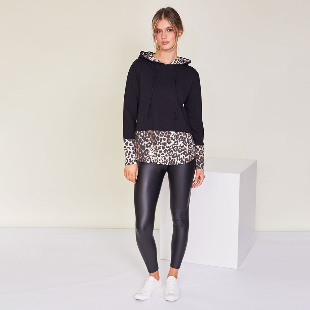 Lara Hoody (Black Leopard)