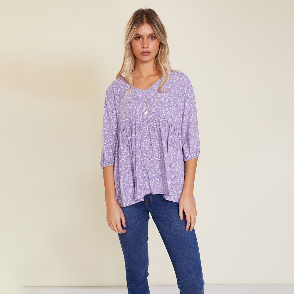 Nina Top (Lilac) - The Casual Company