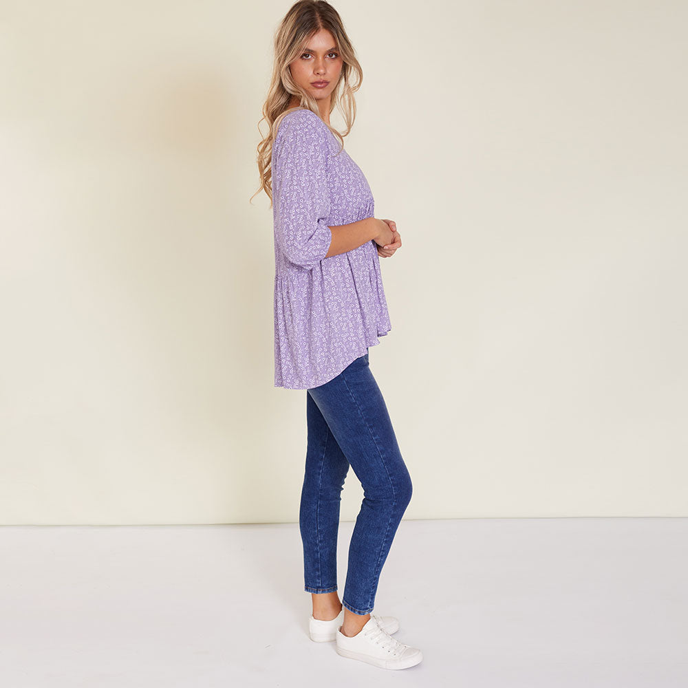 Nina Top (Lilac) - The Casual Company