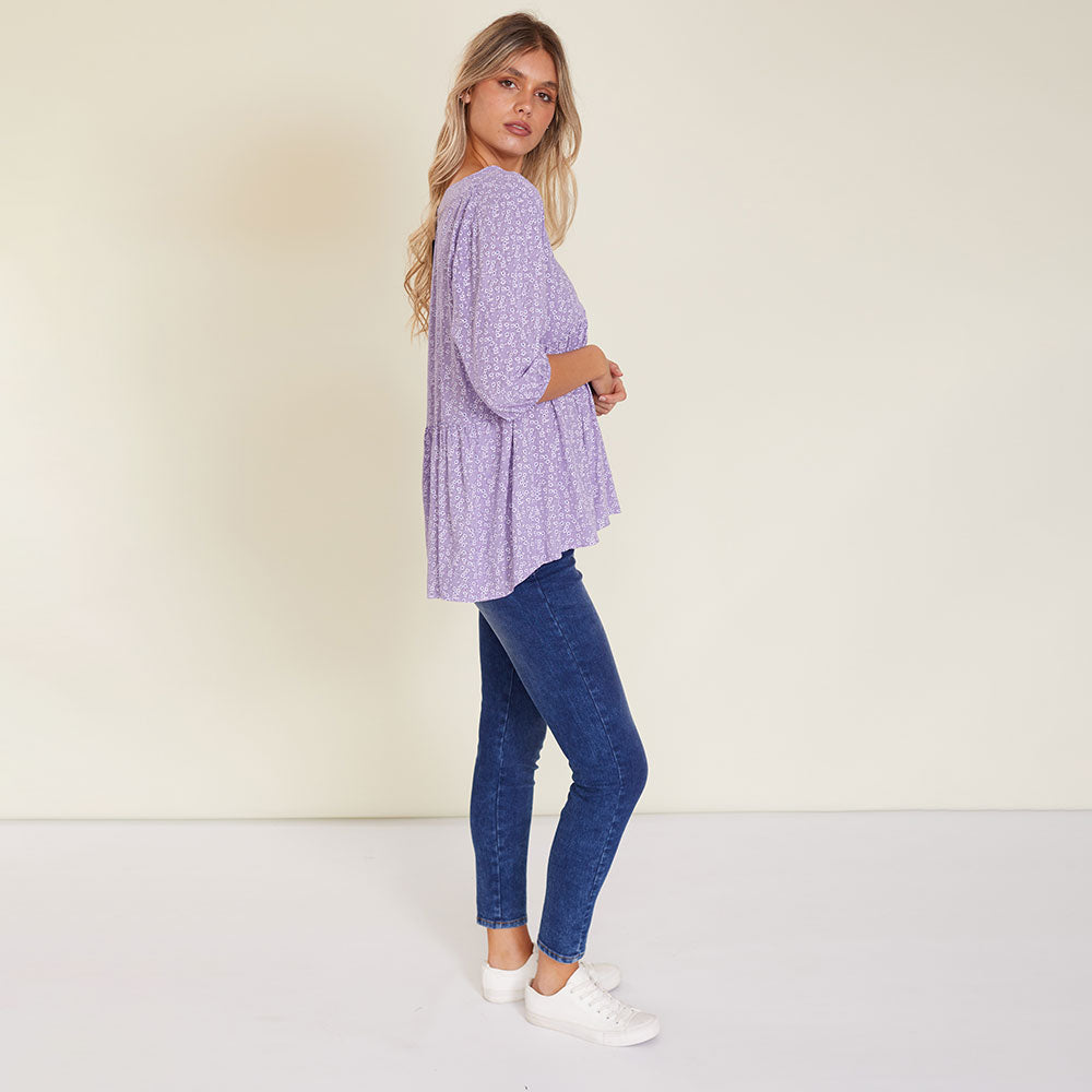 Nina Top (Lilac) - The Casual Company