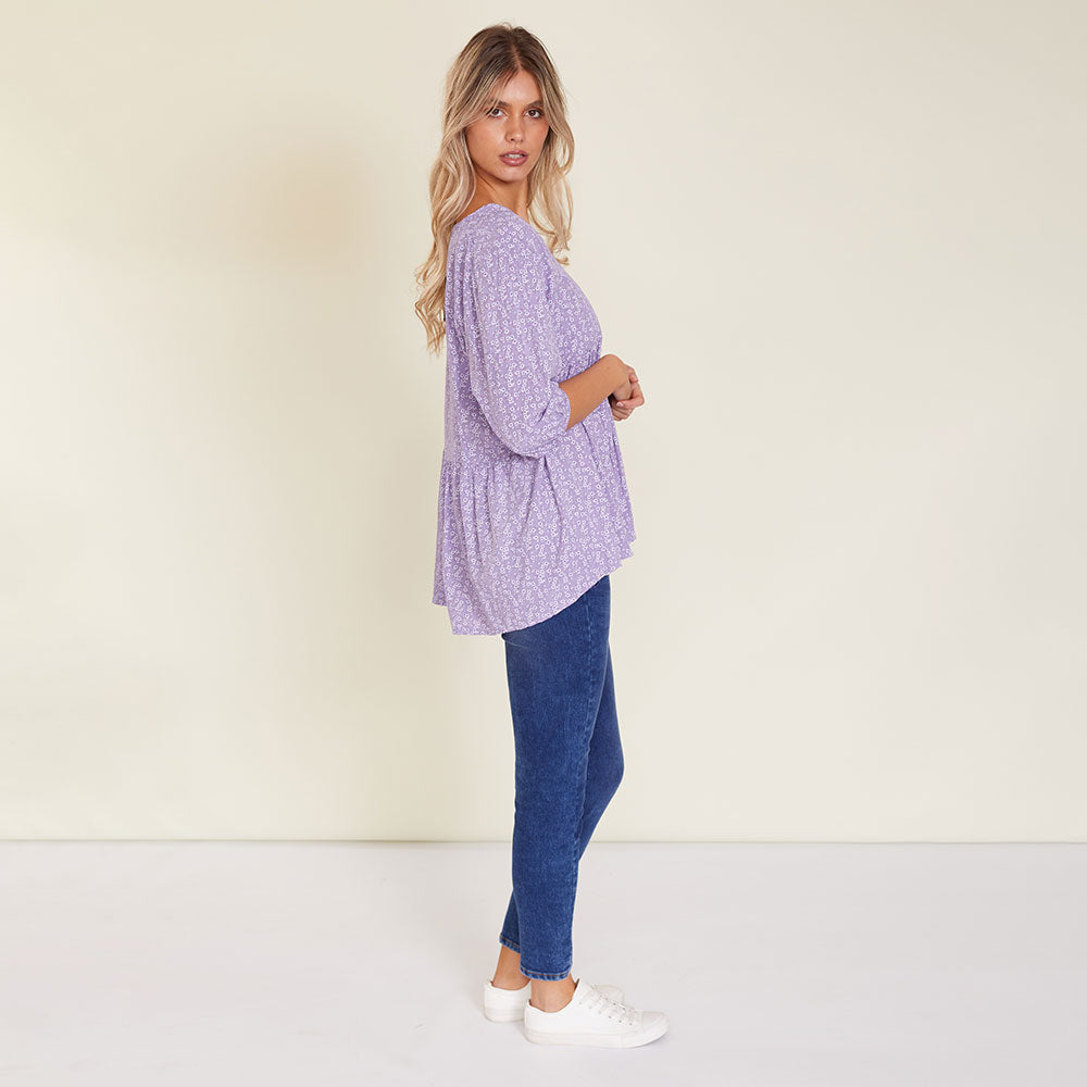 Nina Top (Lilac) - The Casual Company