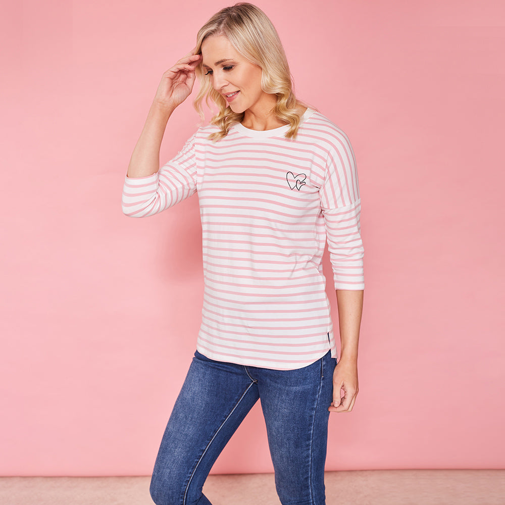 Nova Top (Pink Stripe)