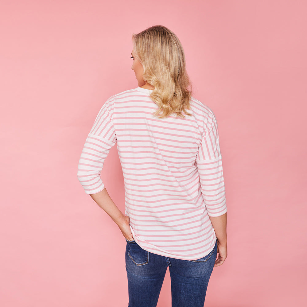 Nova Top (Pink Stripe)