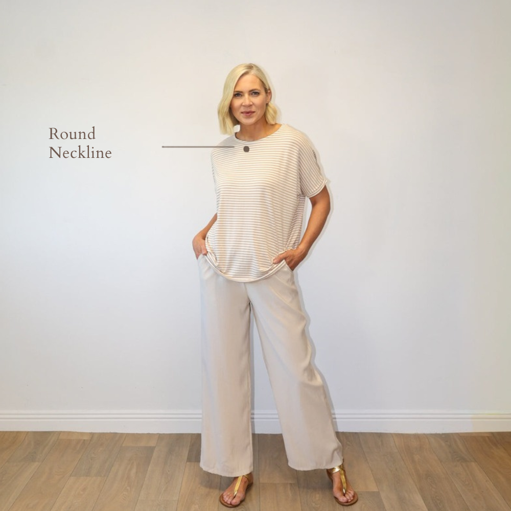 Sienna Oatmeal - Round Neckline