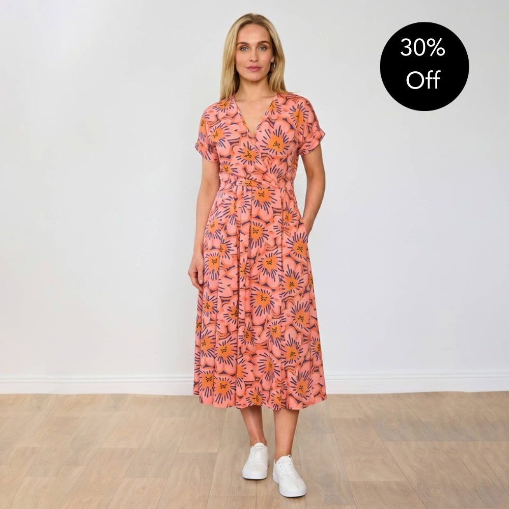 Kennedy Dress (Pastel Wild Flower) - 30% Off