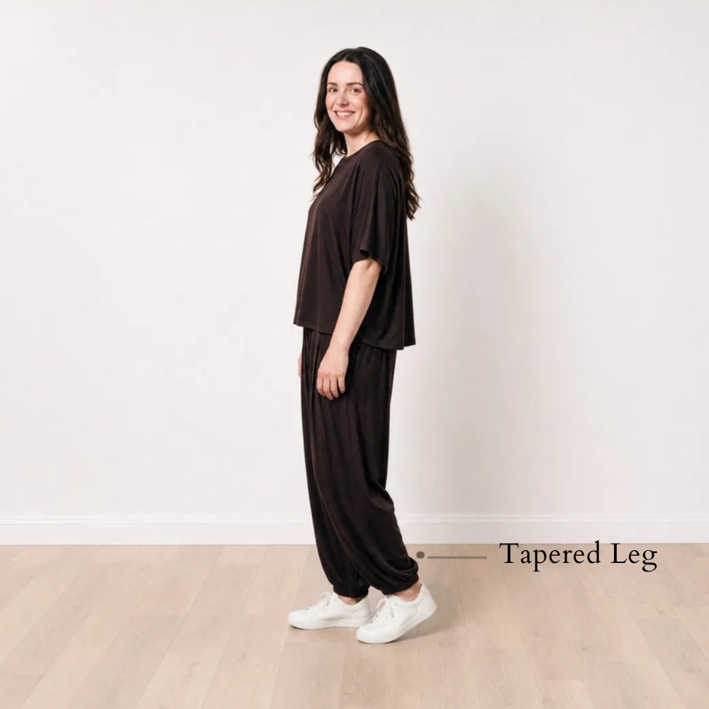 Orla Co-ord Chocolate Brown - Tapered Leg