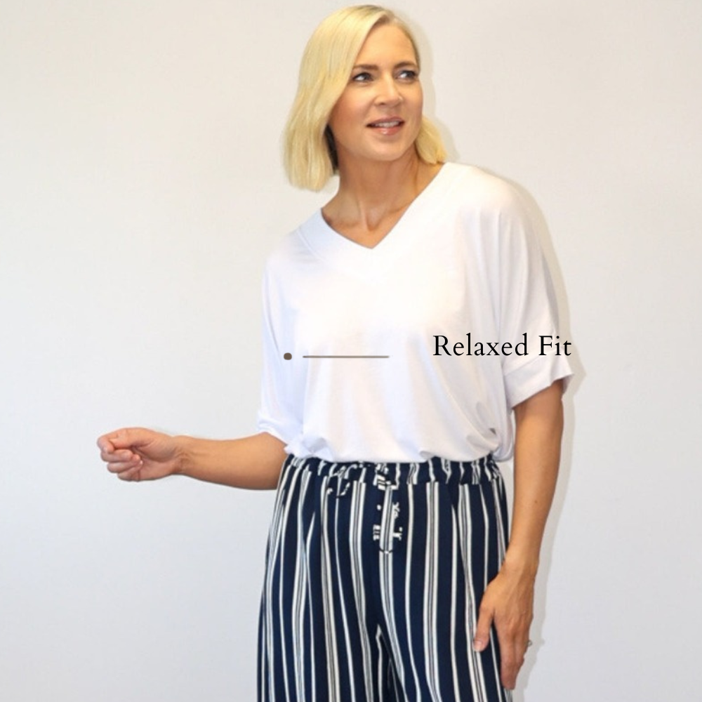 Zara Top (White) - Relaxed Fit