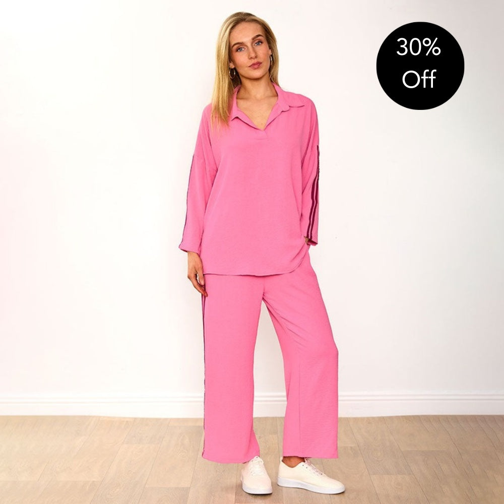 Clara Co-Ord (Pink/Berry) - 30% Off