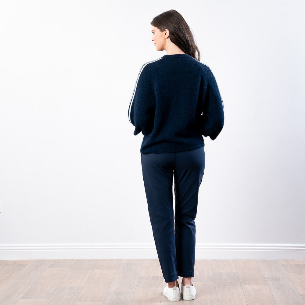 Debbie Knit Jumper Stripe (Navy)
