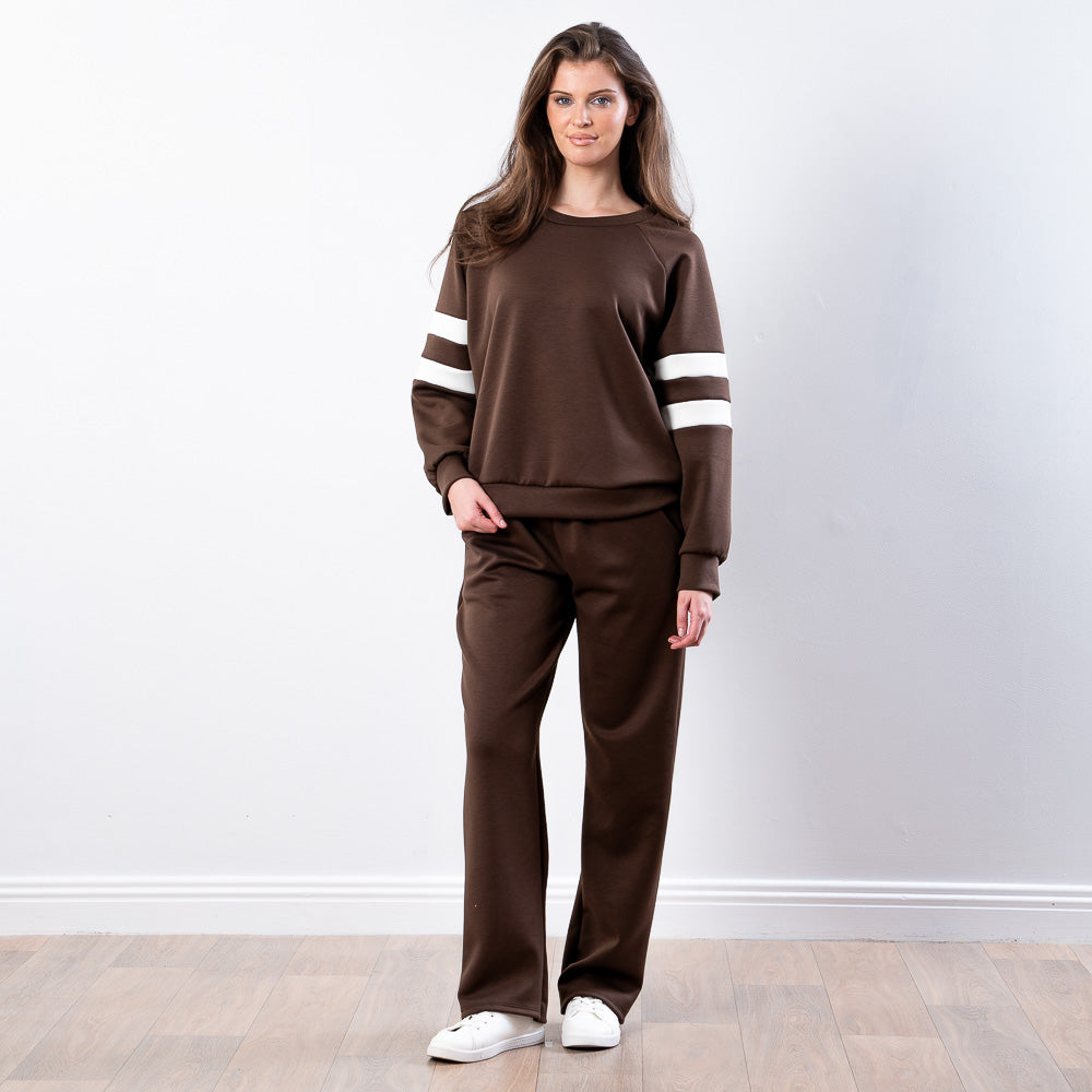 Jasmine Stripe Co-ord (Brown)