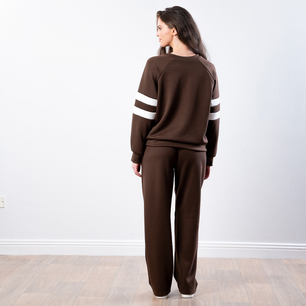 Jasmine Stripe Co-ord (Brown)