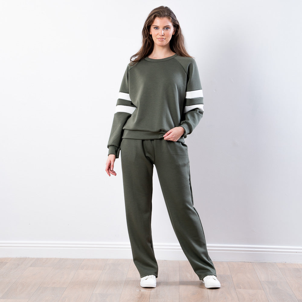 Jasmine Stripe Co-ord (Khaki)