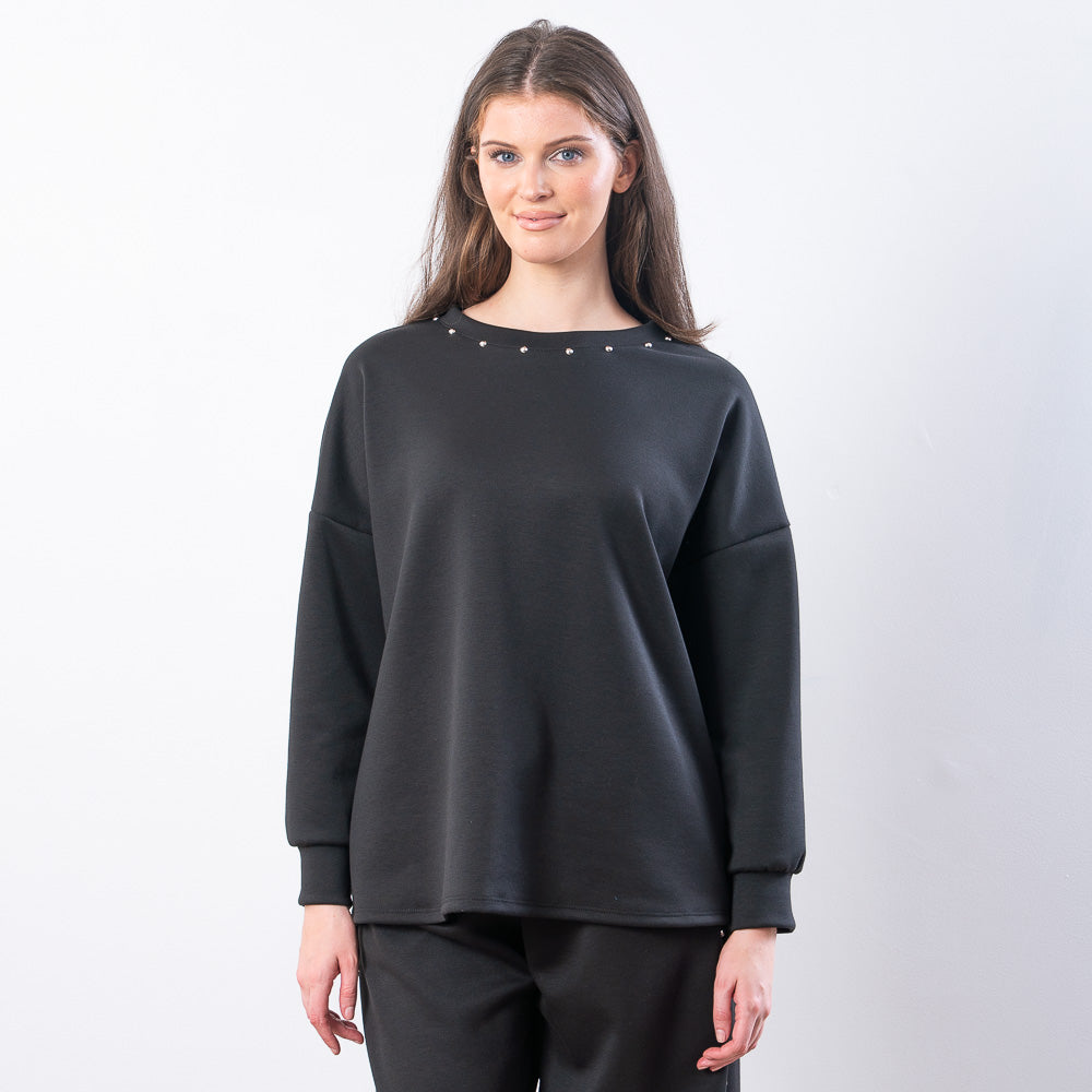Dixie Co-ord in black – two-piece co-ord set, approx. 29" inside leg, image 5