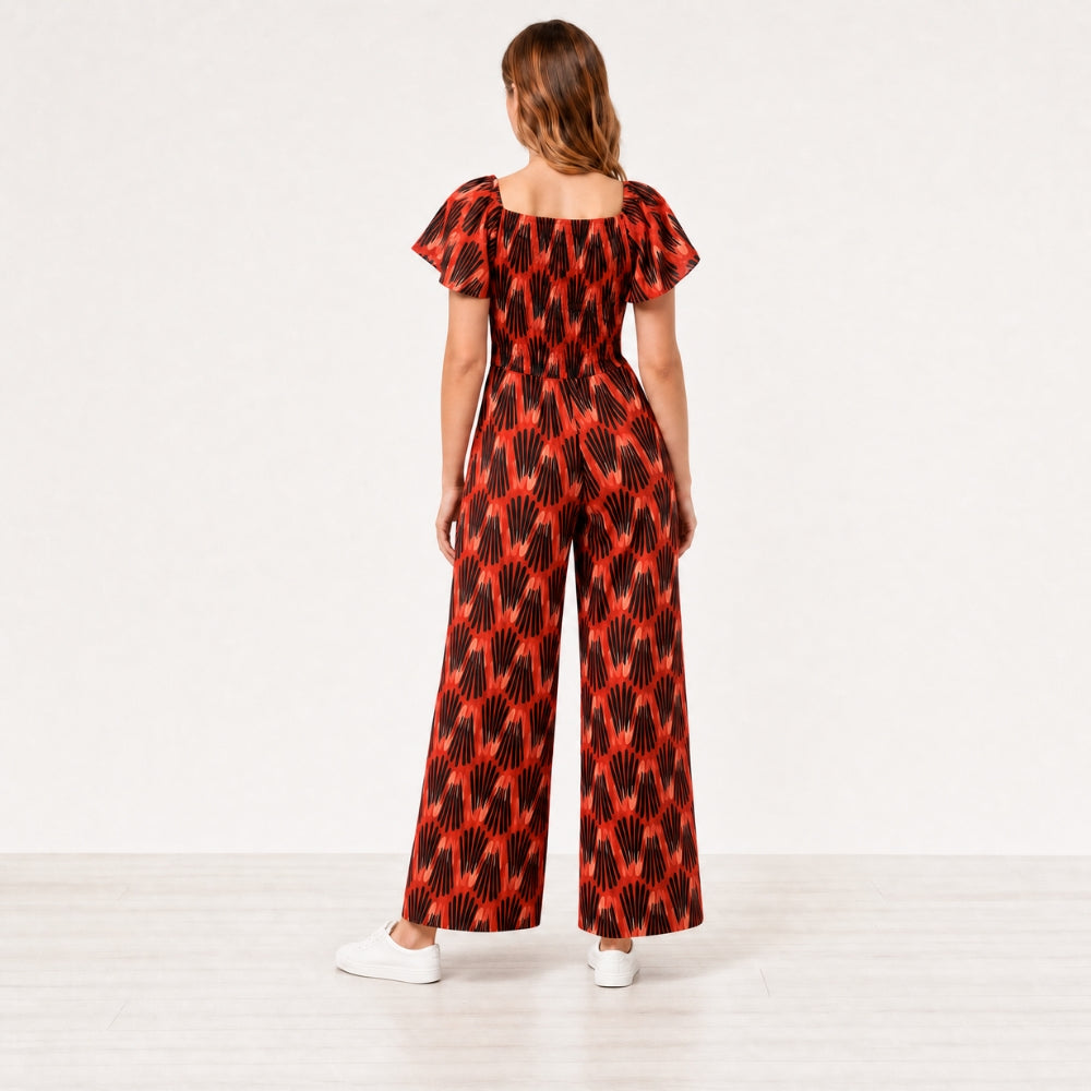 Ivan Jumpsuit (Abstract Saffron)