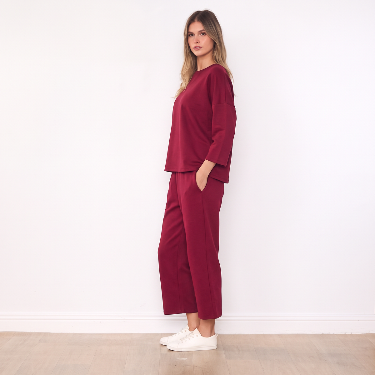 Zoe Co-ord (Burgundy)