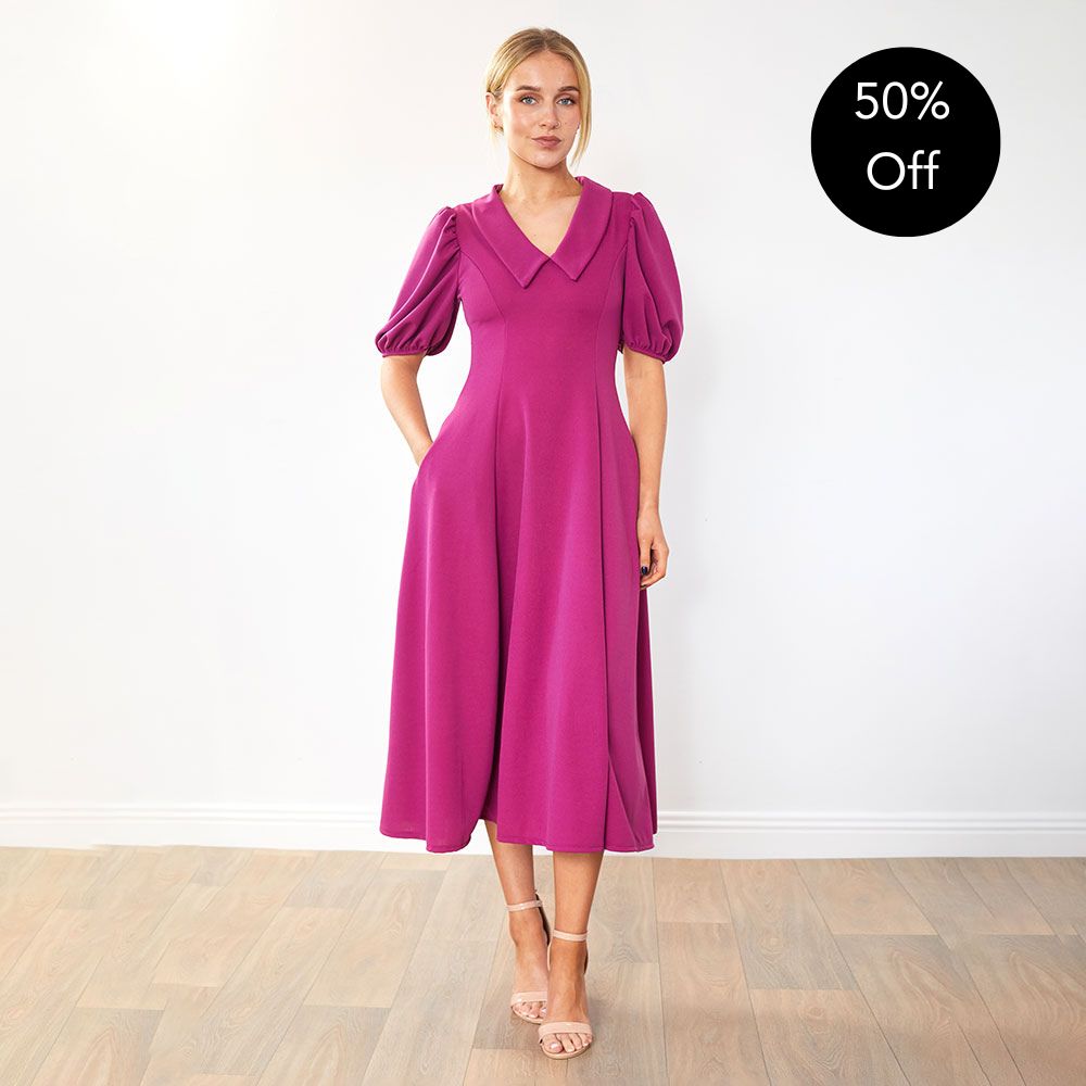 Cora Dress (Berry)