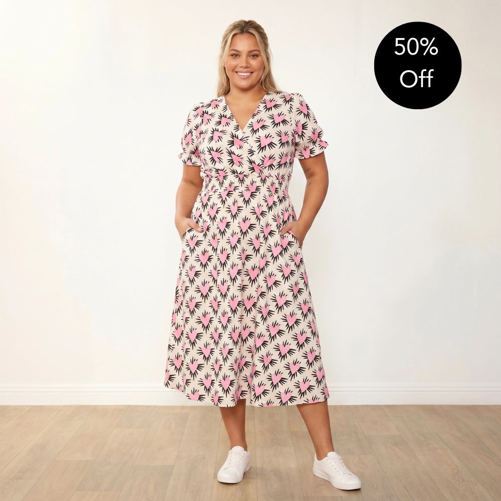Belle Dress (Pink Heart)