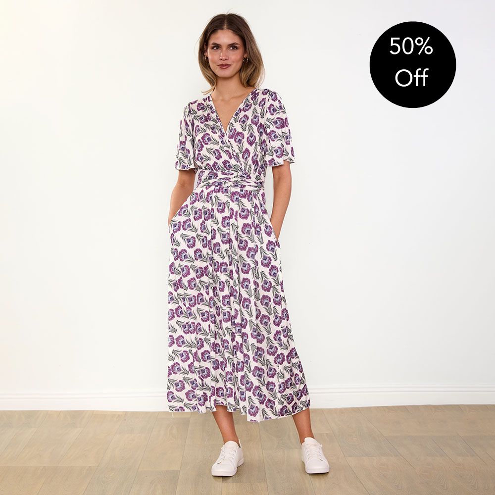 Teagan Dress (Safflower Lilac)