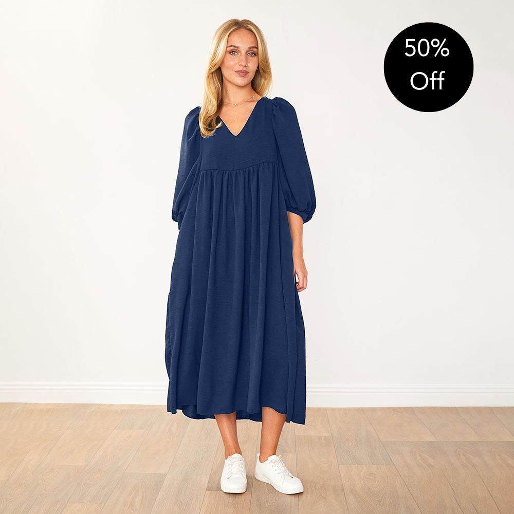 Porcha Dress (Navy)