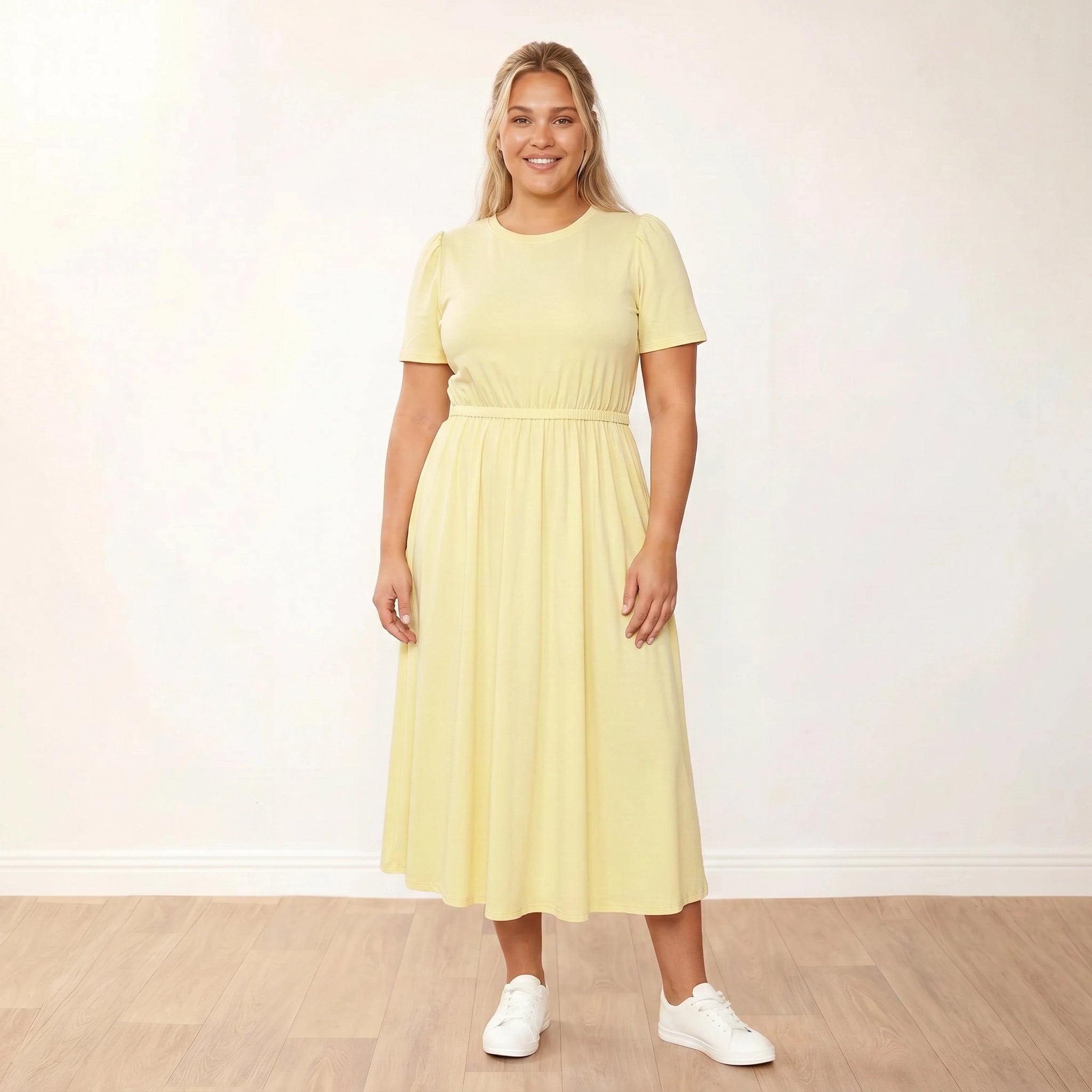 Eilish Dress Lemon - Plus Size XXL - Relaxed Smile