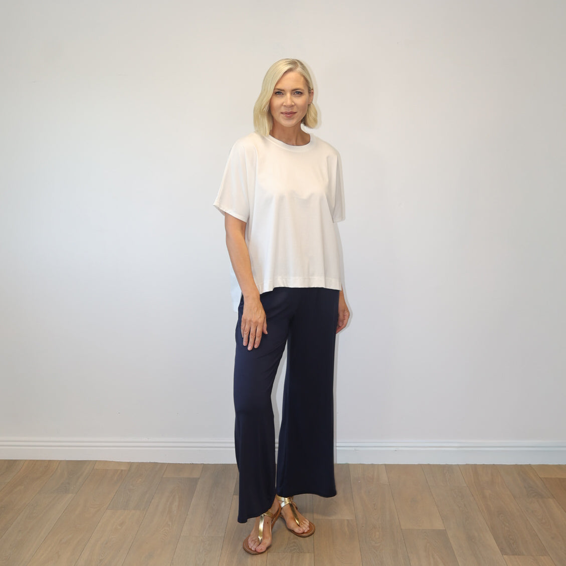 Camille Batwing Top (White)