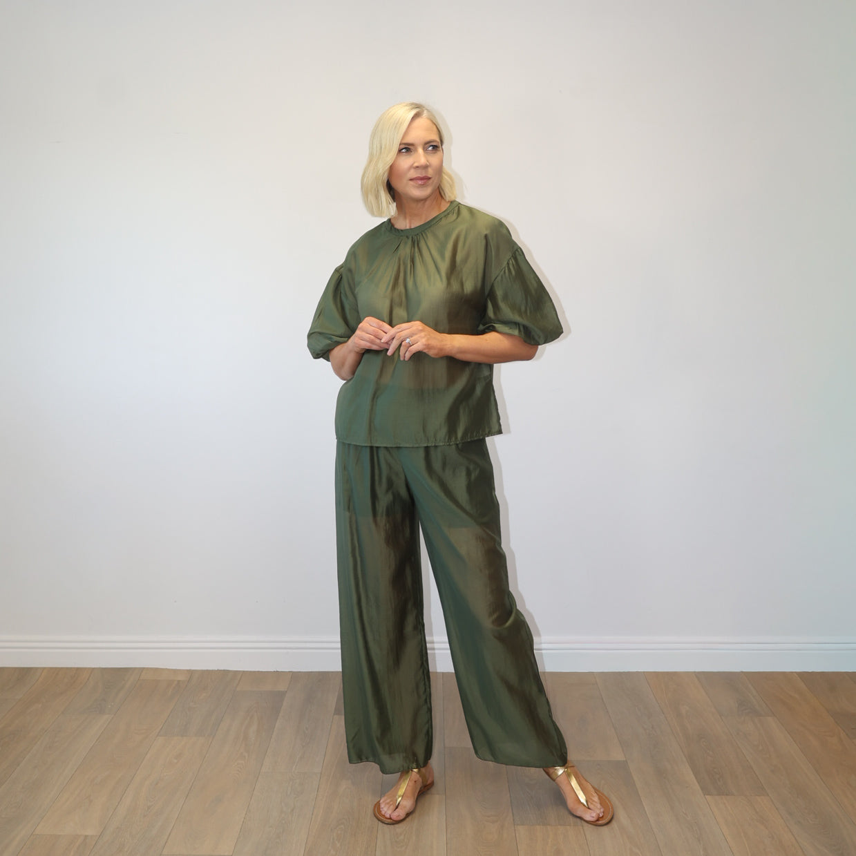 Niamh Co-ord Set (Khaki)
