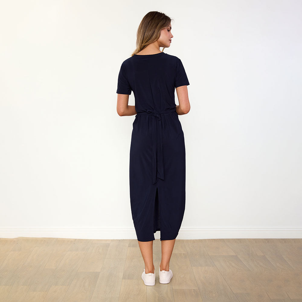 Alana Dress in navy – women's dress – view 12