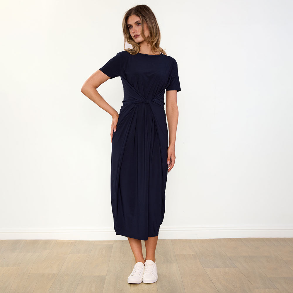 Alana Dress in navy – women's dress – view 10