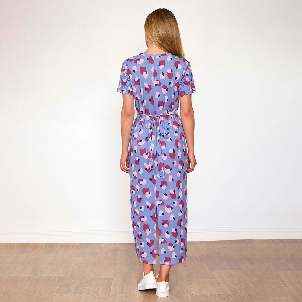 Alana Dress  (Navy/Orange Abstract) & (Blue/Wine Abstract) for €104.00