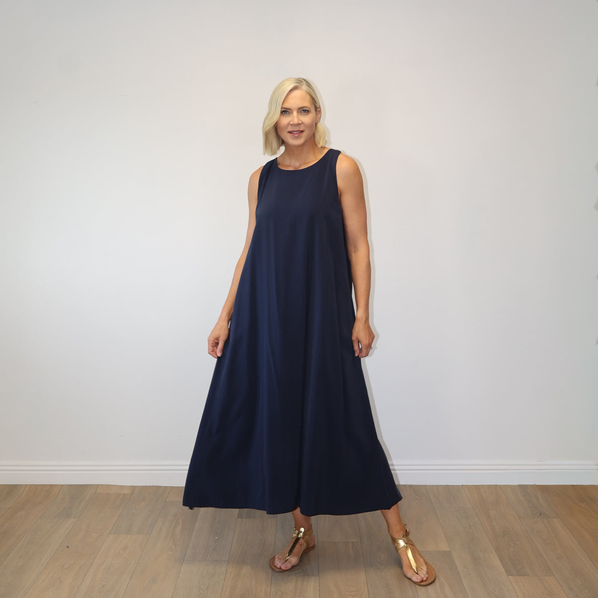 Amber Dress (Navy)
