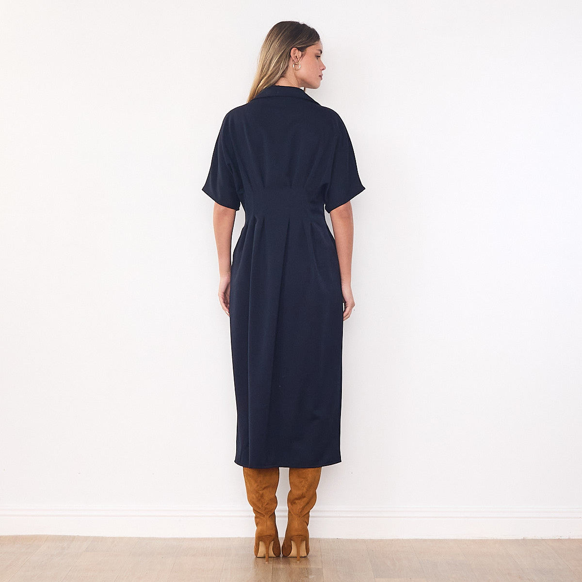 Amelia Shirt Dress (Navy)