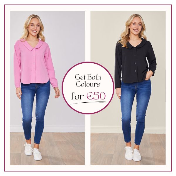 Anna Top  (Barbie Pink) &  (Black) (2 for €50)